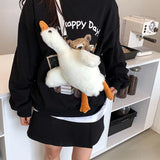 Girl Furry Duck Mobile Phone Bag Cartoon Shoulder Bag Crossbody Bag
