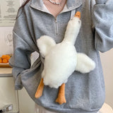 Girl Furry Duck Mobile Phone Bag Cartoon Shoulder Bag Crossbody Bag
