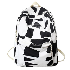 Girl Graffiti Print Travel School Bag Female College Backpack