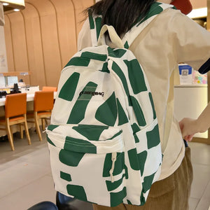 Girl Graffiti Print Travel School Bag Female College Backpack