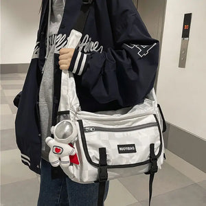 Canvas Teenager Shoulder Bag Women's Messenger Bag Ladies Casual Handbag