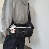 Canvas Teenager Shoulder Bag Women's Messenger Bag Ladies Casual Handbag