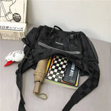 Canvas Teenager Shoulder Bag Women's Messenger Bag Ladies Casual Handbag