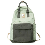 Canvas Girl's School Bag College Student Backpack