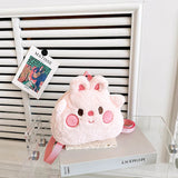 Girl Japanese doll mini backpack plush bag