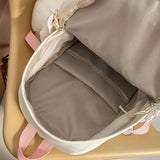 Girl Nylon Backpack Students Large Capacity Schoolbag Multifunction