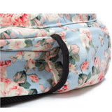 Floral Canvas Backpack for Teenager High Capacity