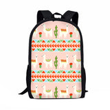 Alpaca Print Schoolbag Backpack for Children