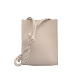 Girl Small Square Shoulder Bag Leather Weaving Belt Crossbody Bag