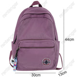 Green Female Backpack College Student Laptop Bag