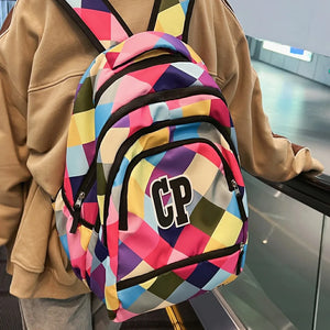 Green Female Backpack for College Student Women Travel Lady Laptop Bag