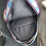 Green Female Backpack for College Student Women Travel Lady Laptop Bag