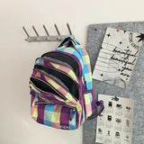 Green Female Backpack for College Student Women Travel Lady Laptop Bag