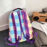 Green Female Backpack for College Student Women Travel Lady Laptop Bag