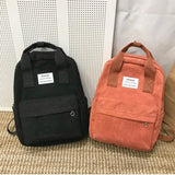 Corduroy Multi-purpose Backpack for School and Travel
