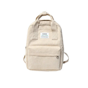 Corduroy Multi-purpose Backpack for School and Travel