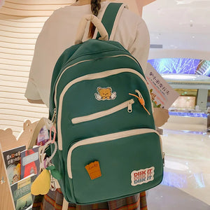 Girl Travel Book Backpack Female Laptop College Backpack Women Nylon School Bag