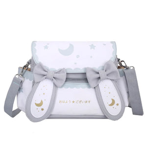 Girl Canvas Schoolbag Shoulder Messenger Square Bag