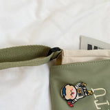 Girl's Large Capacity Messenger Bag Literary Ladies Hasp Shoulder bag
