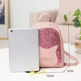 Sequin Shoulder Bag Small Backpack for Girls