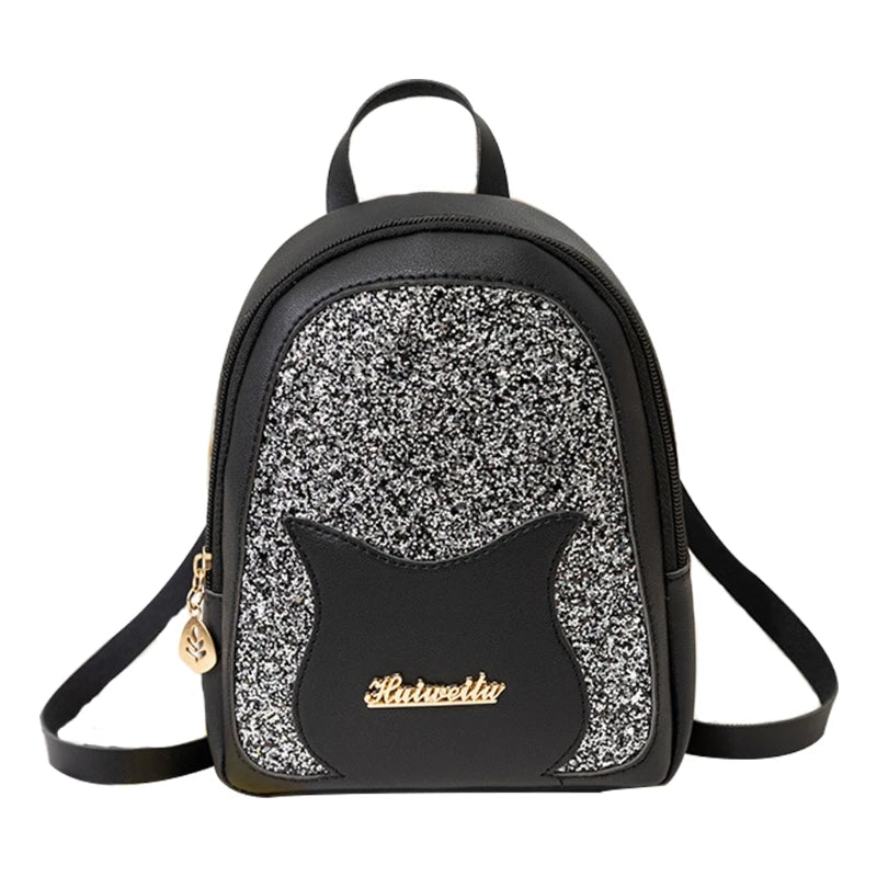 Sequin Shoulder Bag Anti-theft Rucksack Mini Daypack G5AE
