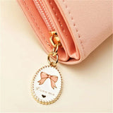 Women Wallet Card Clamps Coin Purse Cash Clip Billfold PU Leather Vintage Purse