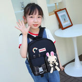 Girls' Cartoon Rabbit Backpack Kindergarten School Bags