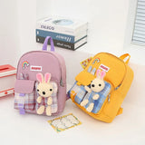 Girls' Cartoon Rabbit Backpack Kindergarten School Bags