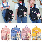 Girls' Light Backpack Student Travel Bag Kindergarten Schoolbag