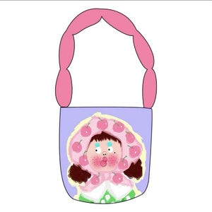 Girls Bag Spring Cotton Casual Comic Girl Hadnbag Purse