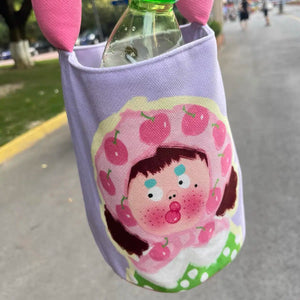 Girls Bag Spring Cotton Casual Comic Girl Hadnbag Purse