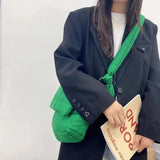 Girls Bag Winter Bucket Nylon Shoulder Handbag Crossbody Women Bag