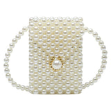 Mini Messenger Bag Women's Casual Pearl Lipstick Purse Shoulder Bags