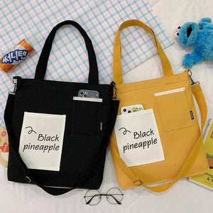 Girls Canvas Bag Student School Book Bag Female Class Japan Portable Shoulder Cr