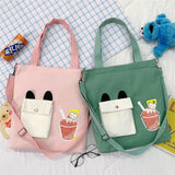 Girls Canvas Bag Shoulder Messenger Crossbody Bag
