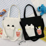 Girls Canvas Bag Shoulder Messenger Crossbody Bag