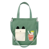 Girls Canvas Bag Shoulder Messenger Crossbody Bag