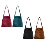 Girls Canvas Handbag Shoulder Bag Corduroy Tote