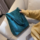 Girls Canvas Handbag Shoulder Bag Corduroy Tote