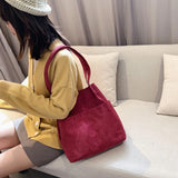 Girls Canvas Handbag Shoulder Bag Corduroy Tote