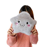 Girls Cartoon Crossbody Bag Plush Shoulder Purse with Metal Chain Strap