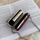 Girls Personalized Lipstick Bag Mini Chain Messenger Bag Crossbody Bag