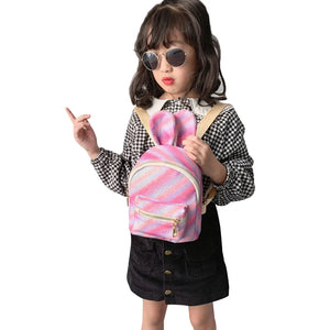 Colorful Rabbit Ear Backpack Small Schoolbag Travel Bag Girls