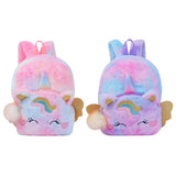 Girls Cartoon Plush Backpack Children Schoolbag Kids Gift Book Bag