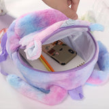 Plush Unicorn Backpacks Children Schoolbag Kids Gift Book Bag