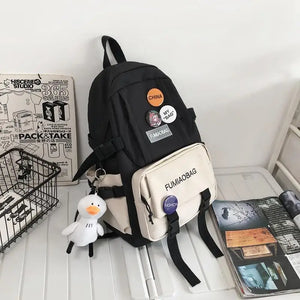 Large Student Shoulder Bags Nylon School Bag for Boys