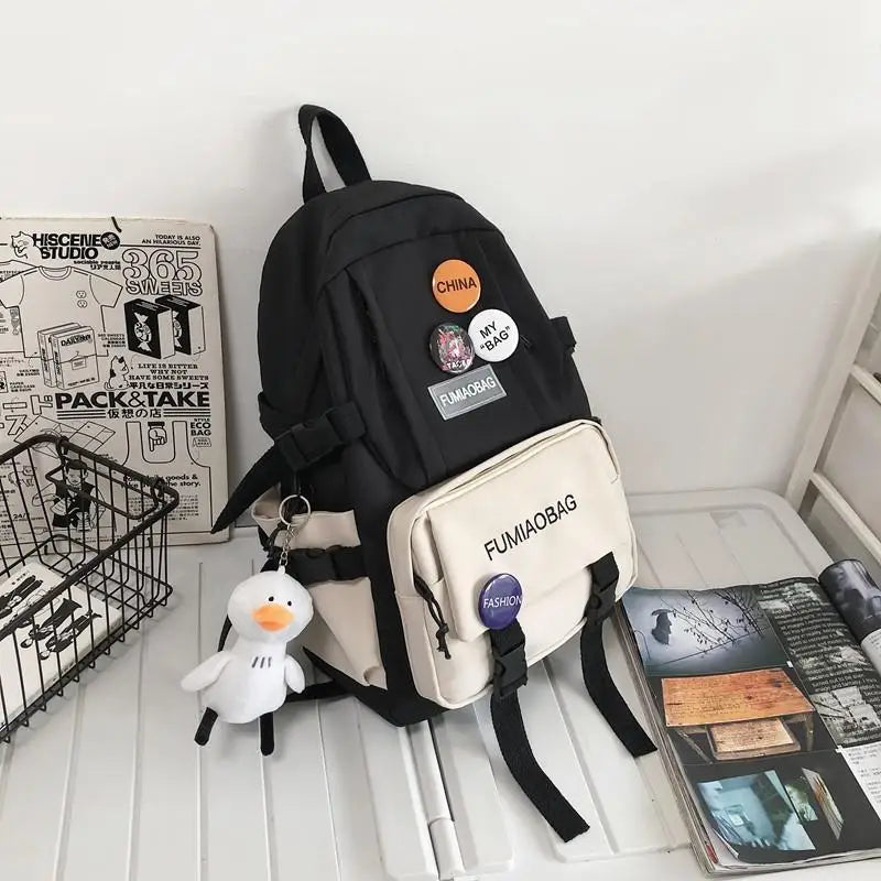 Large Student Shoulder Bags Nylon School Bag for Boys