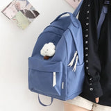 Girls Boys Backpack Middle High School Student Schoolbag Large Capacity Laptop B