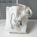 Girls Casual Hand Bag MR DONOTHING Tote Bag Aesthetics Women's Gra