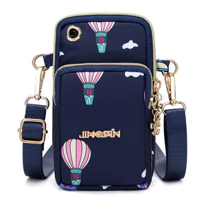 Girls Casual Shoulder Crossbody Small Bags Hip Arms Bag with Earphone Hole